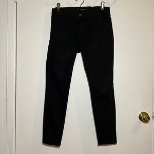 Black J Brand Skinny Shadow Jean